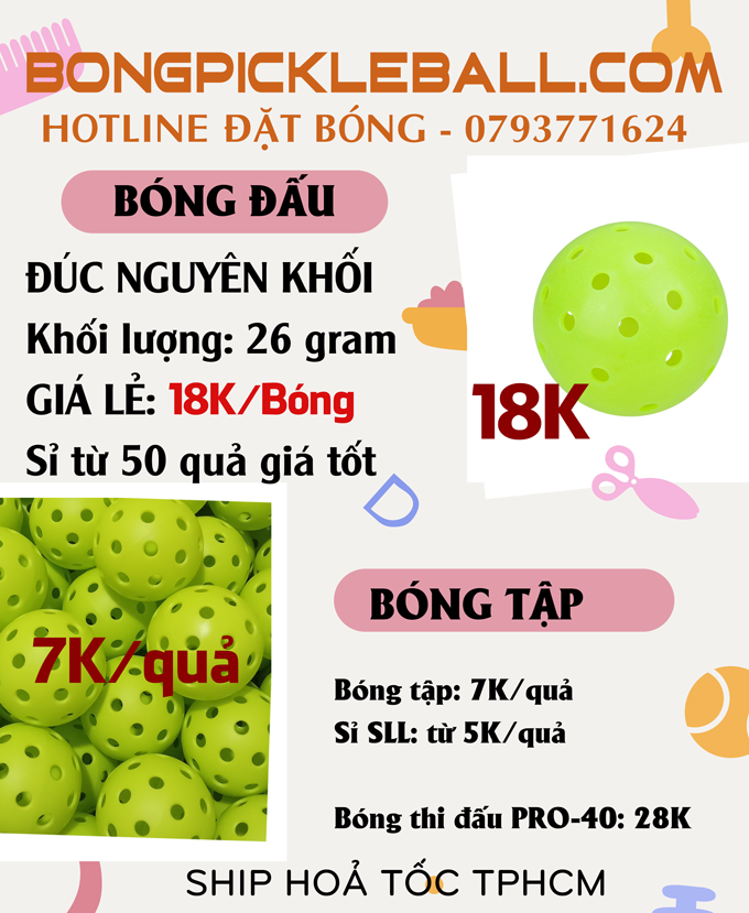 bóng tập pickleball